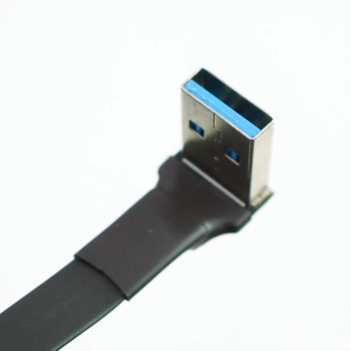 Micro USB 2.0 Tipo A Macho para Micro B Macho, Cabo de Dados de Alimentação FPV Plano, Ângulo reto, Duplo ângulo, Dobre 90 Cord