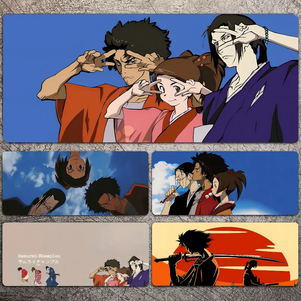 S-Samurai C-Champloo Mousepad Mouse Pad Laptop Gaming Accessories Mousepad Large Desk Mat Computer Gamer Keyboard Rug Carpet