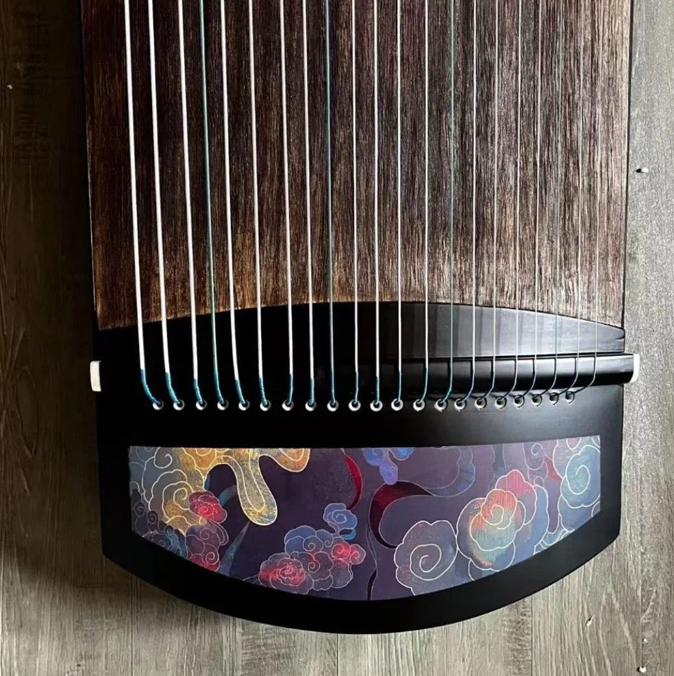 Guzheng 125cm Purple auspicious cloud pattern Chinese string instruments