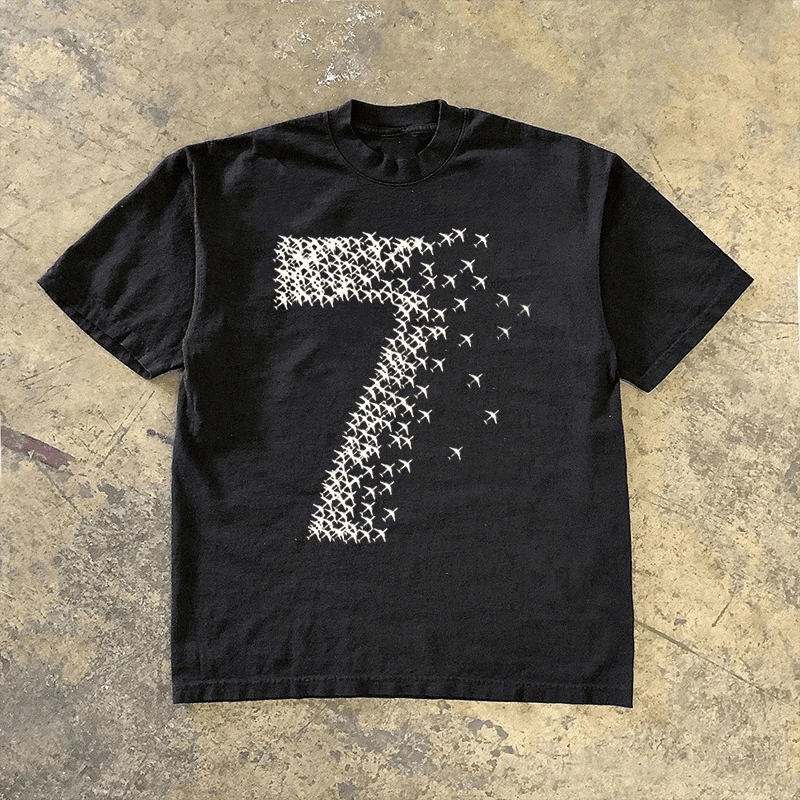 Pure Cotton 260g Heavyweight Short Sleeve T-Shirt Men's American Retro Style Couple's Clothing XiaoChen Story Multi