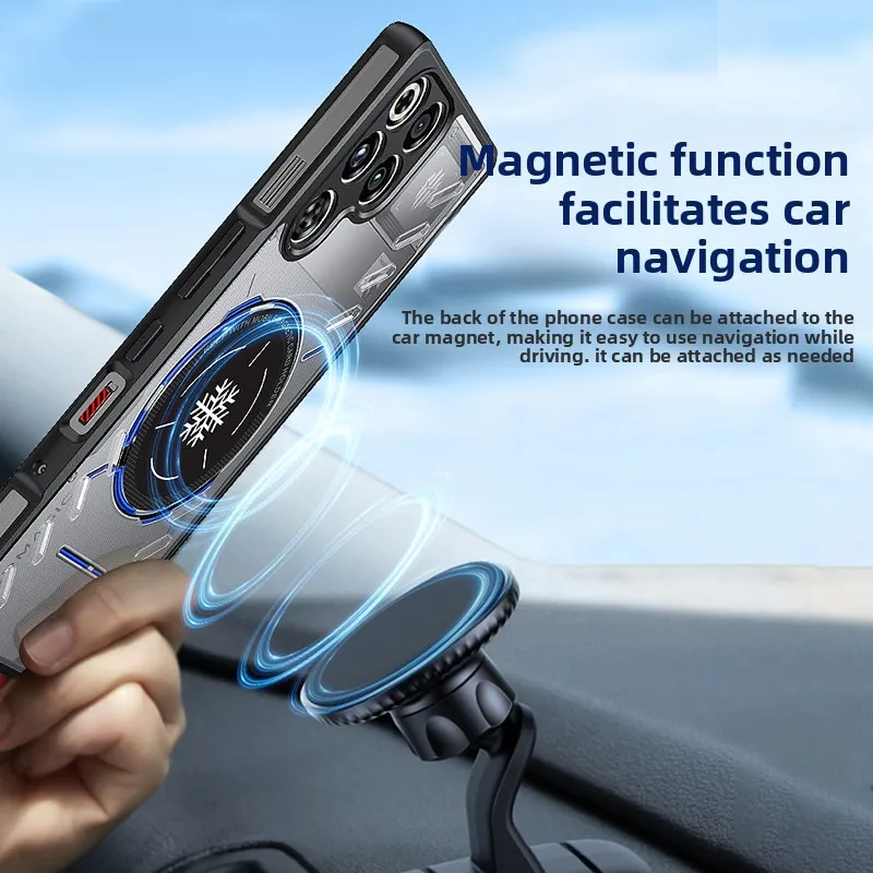 Etui do ZTE Nubia Red Magic 1110 Pro Plus Nowe Magnetyczne Etui Chłodzące z Funkcją Ochrony przed Upadkiem do Użytku w Pojeździe dla Red Magic 1110 Pro Funda — zdjęcie produktu 2
