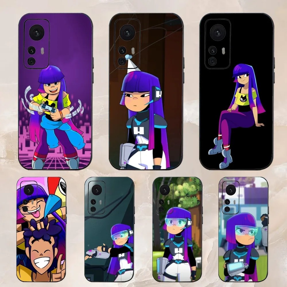 Casing ponsel g-glitch Techs Miko Five, casing hitam SUltra, casing ponsel untuk Xiaomi 11 Redmi Note 11 5G 8T 9A 9 10T Note8Pro Note9 12