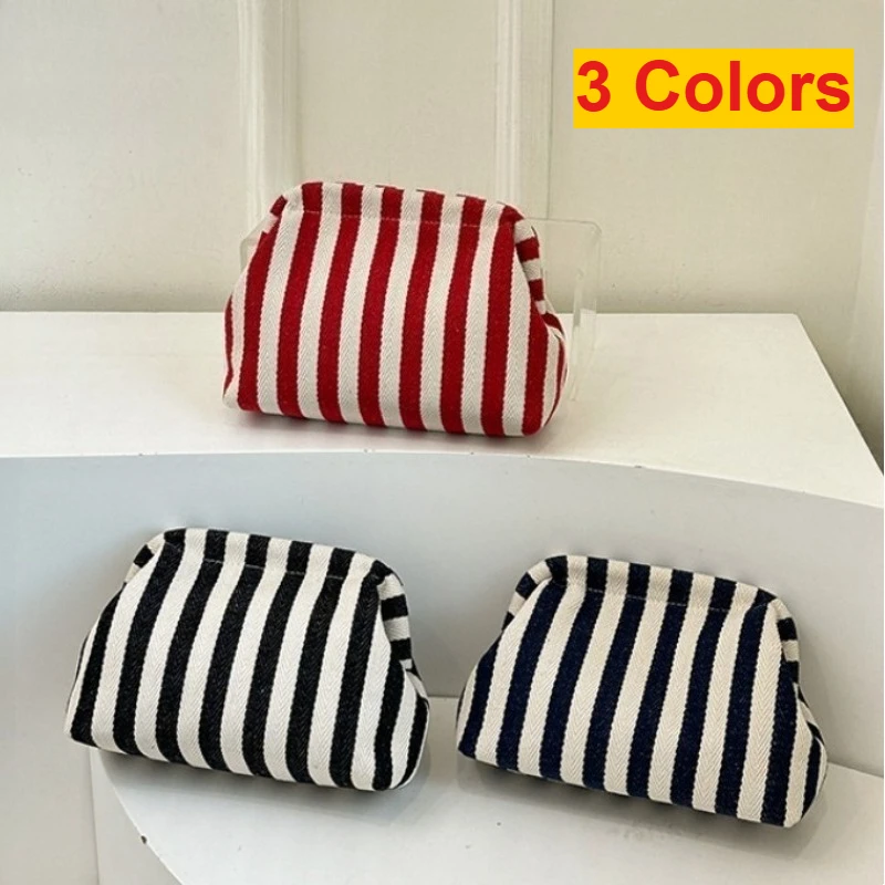 

New Make Up Bag Summer Woven Crochet Purses Beach Clutch Handbags Hobo Casual Bag Ruched Cloud Purse for Women