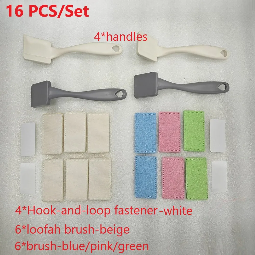 

16pcs/8pcs wood pulp sponge set, suitable for home, car and other cleaning, portable, high cleaning power