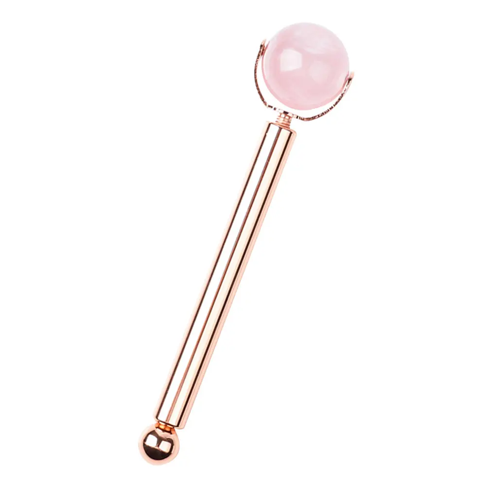 

1 pc Stick Face Roller Premium Crystal Jade Skin Care Massage Tool For Puffiness Redness Migraine Relief Lightweight Travel