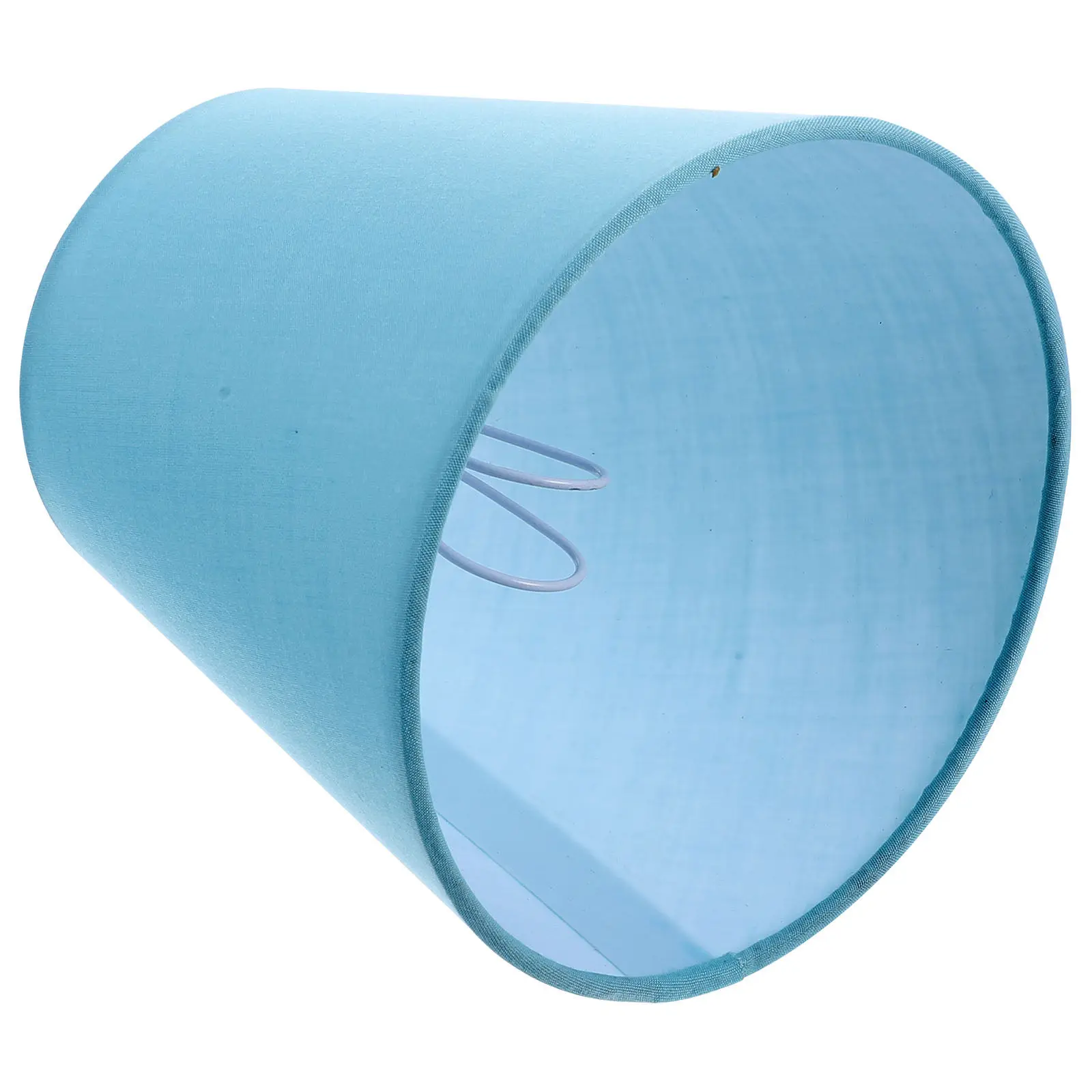 

Светло-голубой тканевый абажур для лампы, простой дизайн, для настольных, напольных и ламп-светильников, сменный абажур для настольных ламп