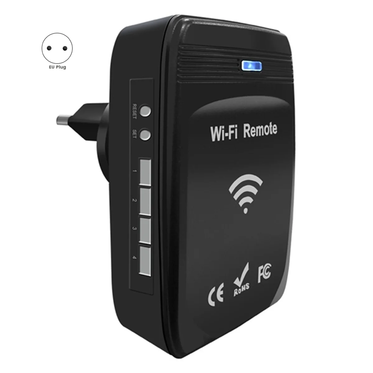 CCDD WiFi 287MHz-868MHz WiFi to RF Converter Rolling Code Garage Door Remote Control EU Plug