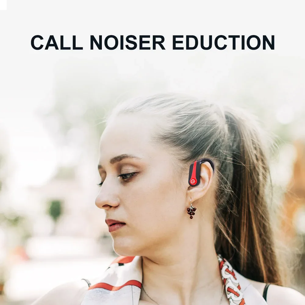 Q20 ชุดหูฟังไร้สายคุณภาพสูงหูแขวนหูฟังบลูทูธเปิด Bone Conduction กีฬาระยะไกลเพลง OWS หูฟัง