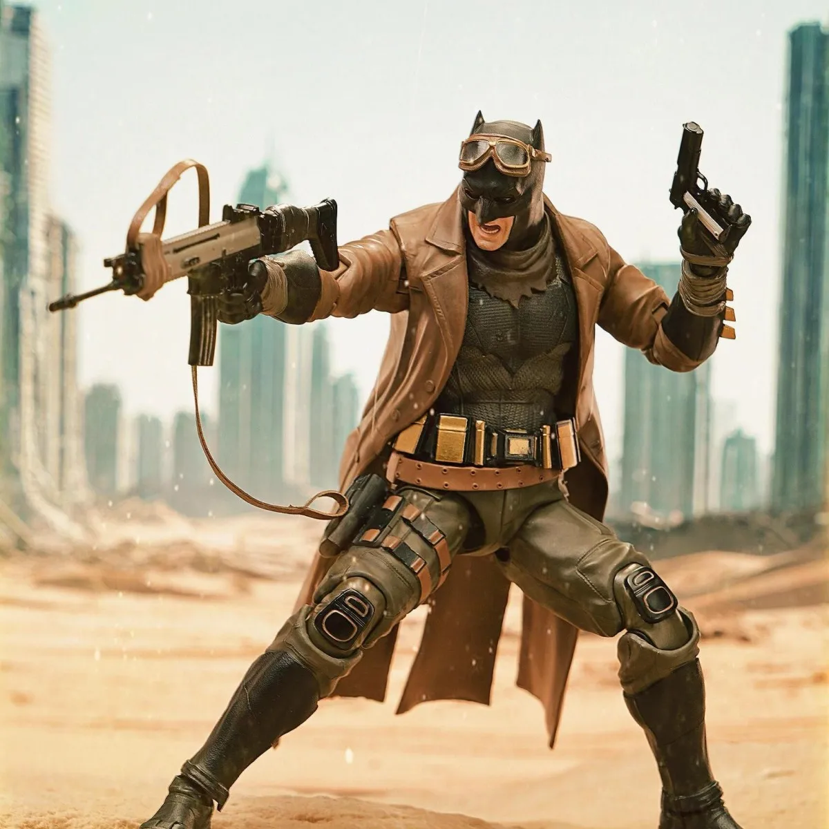 

BVS batman Fondjoy Nightmare Desert Batman 19cm Action Figure DC Movie Characters Collectible Model PVC Model Boys Birthday Gift