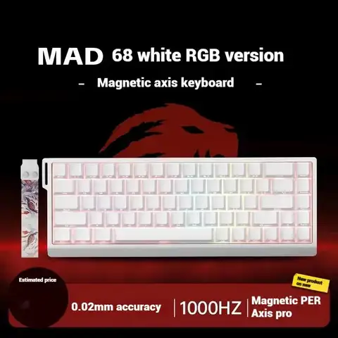 MADLIONS Mad60 Mad68 He 기계식 키보드 마그네틱 스위치 8k 유선 Rgb 핫 스왑 맞춤형 키보드 Esport 게임 선물 액세서리