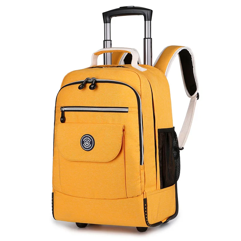 Rolling Luggage Bag Trolley School Backpacks with Wheels Student Carry-on Rolling Backpack Bag Large Capacity Trolley Bags