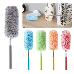 Extendable Handle Microfiber Feather Duster Telescopic Dust Brush Cobweb Brush Catcher Mites Gap Dust Car Home Cleaning Tools