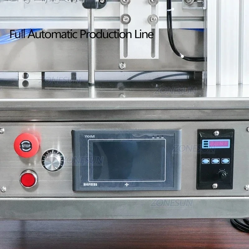 سطح المكتب التلقائي السائل ملء السد وتحديد المواقع آلة وضع العلامات عصير النفط زجاجة بلاستيكية غطاء المسمار منقار البط #5