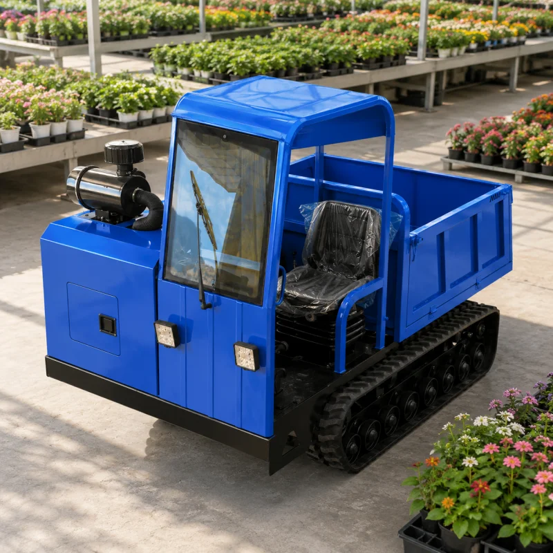 Direct From Manufacturer Hydraulic Tipping System Crawler Transporter For Muddy Earth Moving Job For Stable Slope Operations