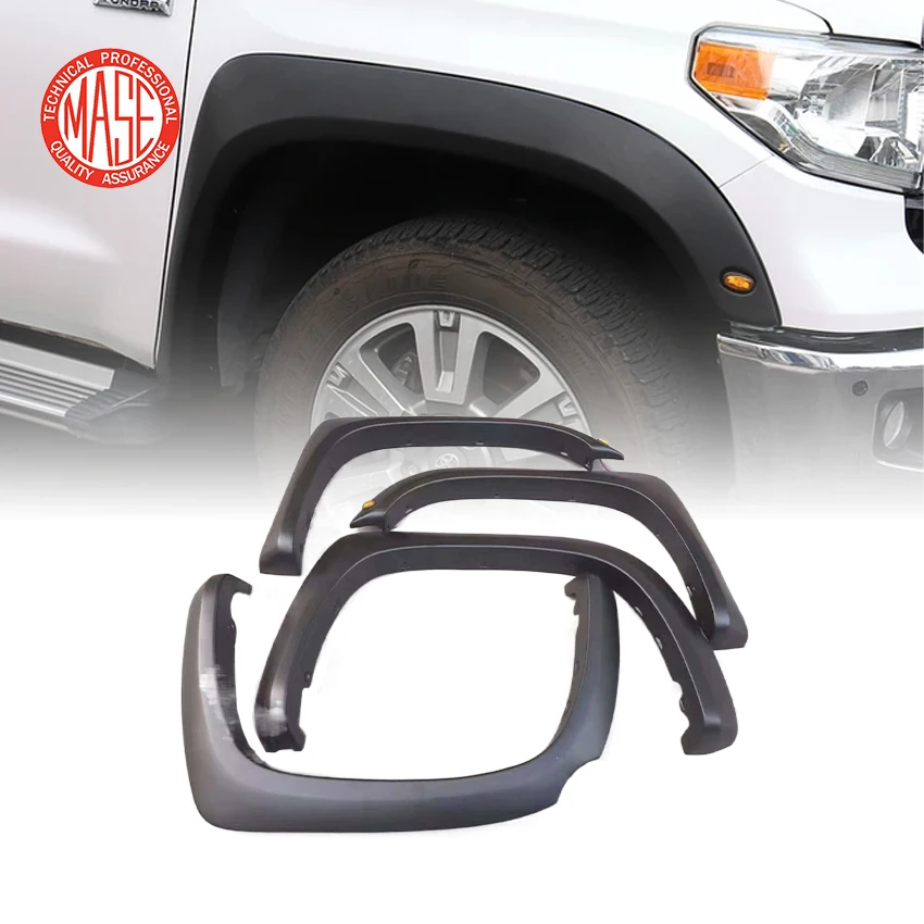 

Pickup Truck Fender Flares Front Wheel Eyebrow For Tundra 2010-2018 2019 2020 2021 2022 With Lamp Without Lamp Set (4 PCS)