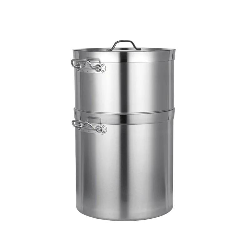 

Advanced large-capacity double-height steamer for cooking and double-boiler kitchen