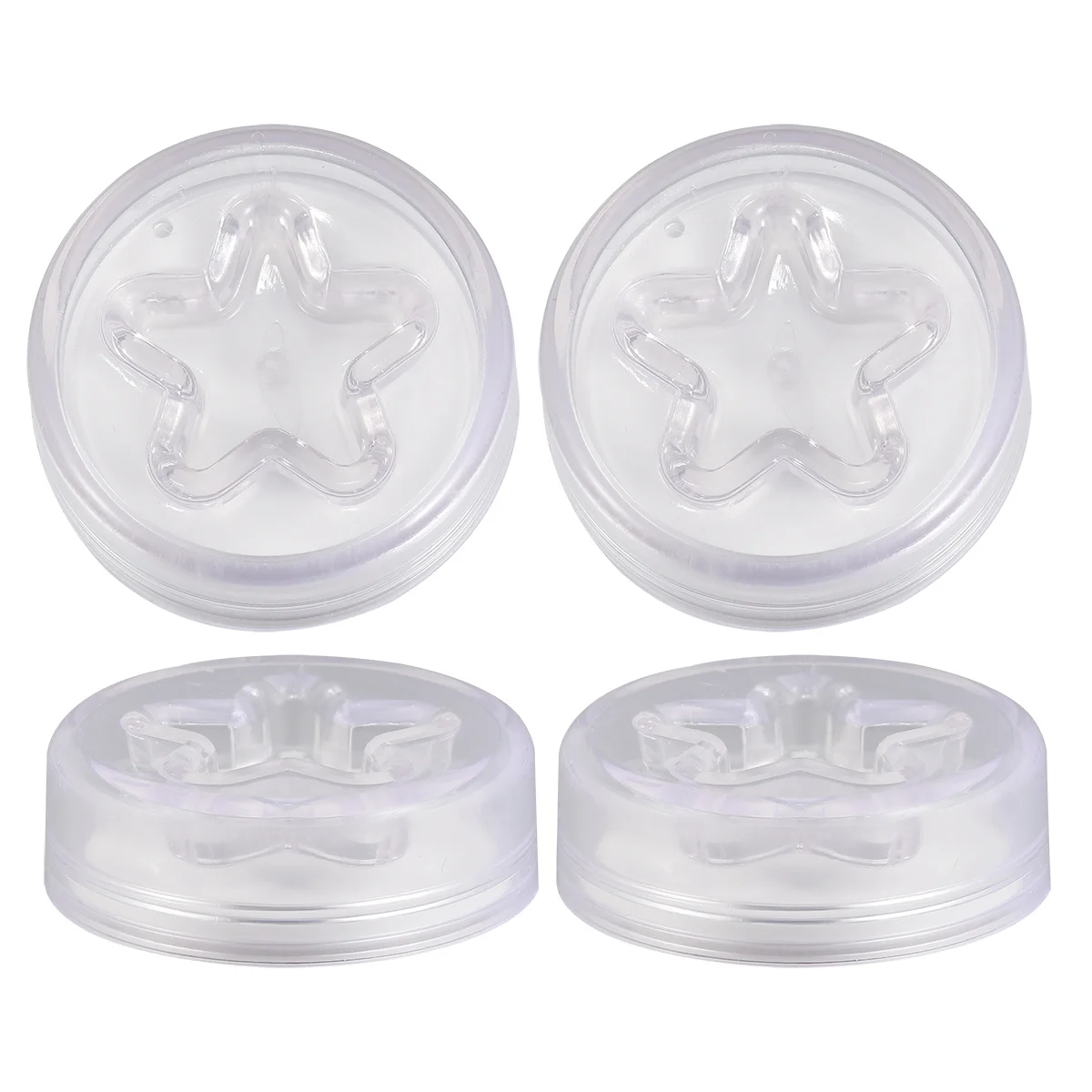 8pcs Door Stopper Bumper Self Adhesive Wall Protector For Door Knob Anti Collision Guard Table Corner Refrigerator Cabinet