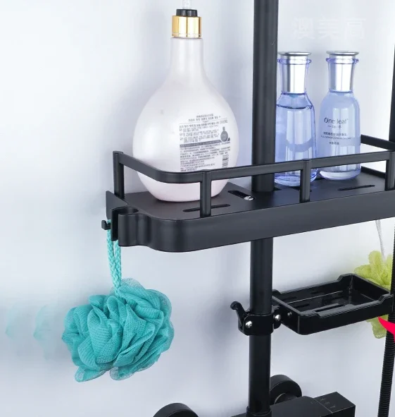 Shower room, shower rack, bathroom, non perforated bathroom, bathroom, bathroom, shower gel storage rack