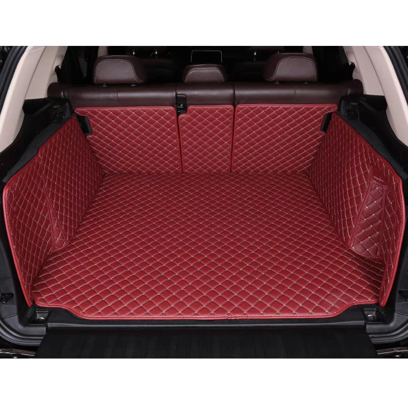 

Durable Custom Leather Colorful Car Trunk Mat For Hongqi E-HS9 Year 2022-2025 Auto Carpet Accessories Interior Parts