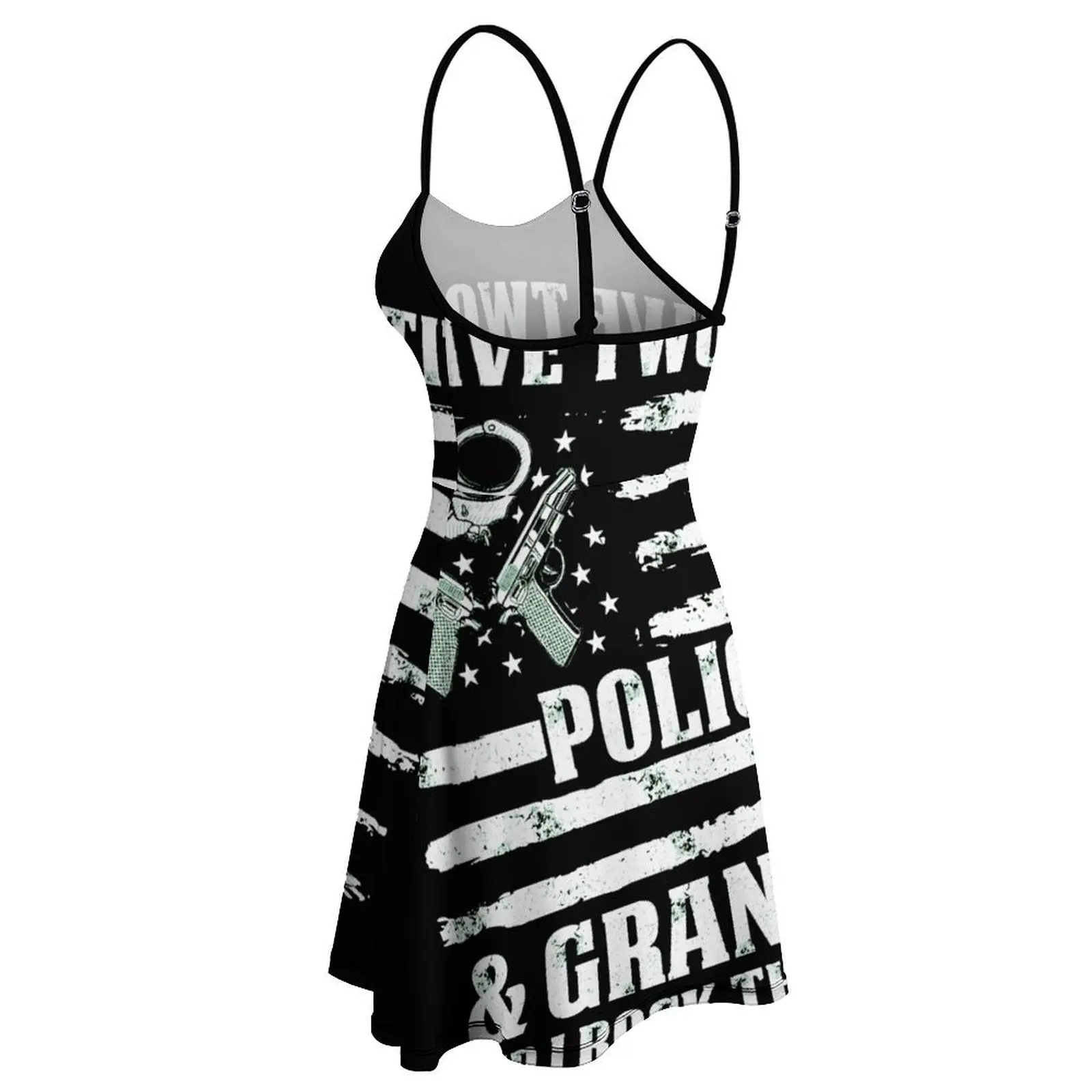 مثير I-Have-Two-Title-الشرطة-الجدة-فخور-Po مضحك الرسم المرأة فستان بكتافة المرأة مضحك الجدة نوادي فستان #4