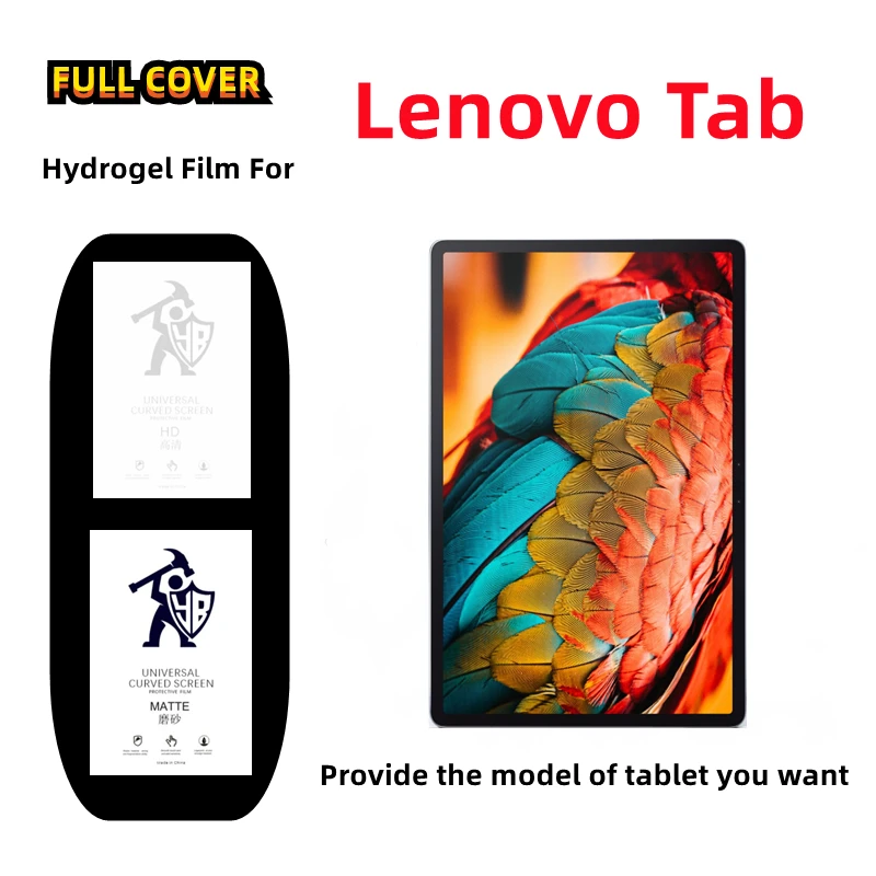 2pcs Matte Hydrogel Film For Lenovo Tab P11 Pro Screen Protector For Lenovo Tab M10 M8 V7 Tab2 Tab3 Tab4 Xiaoxin Pad HD Film