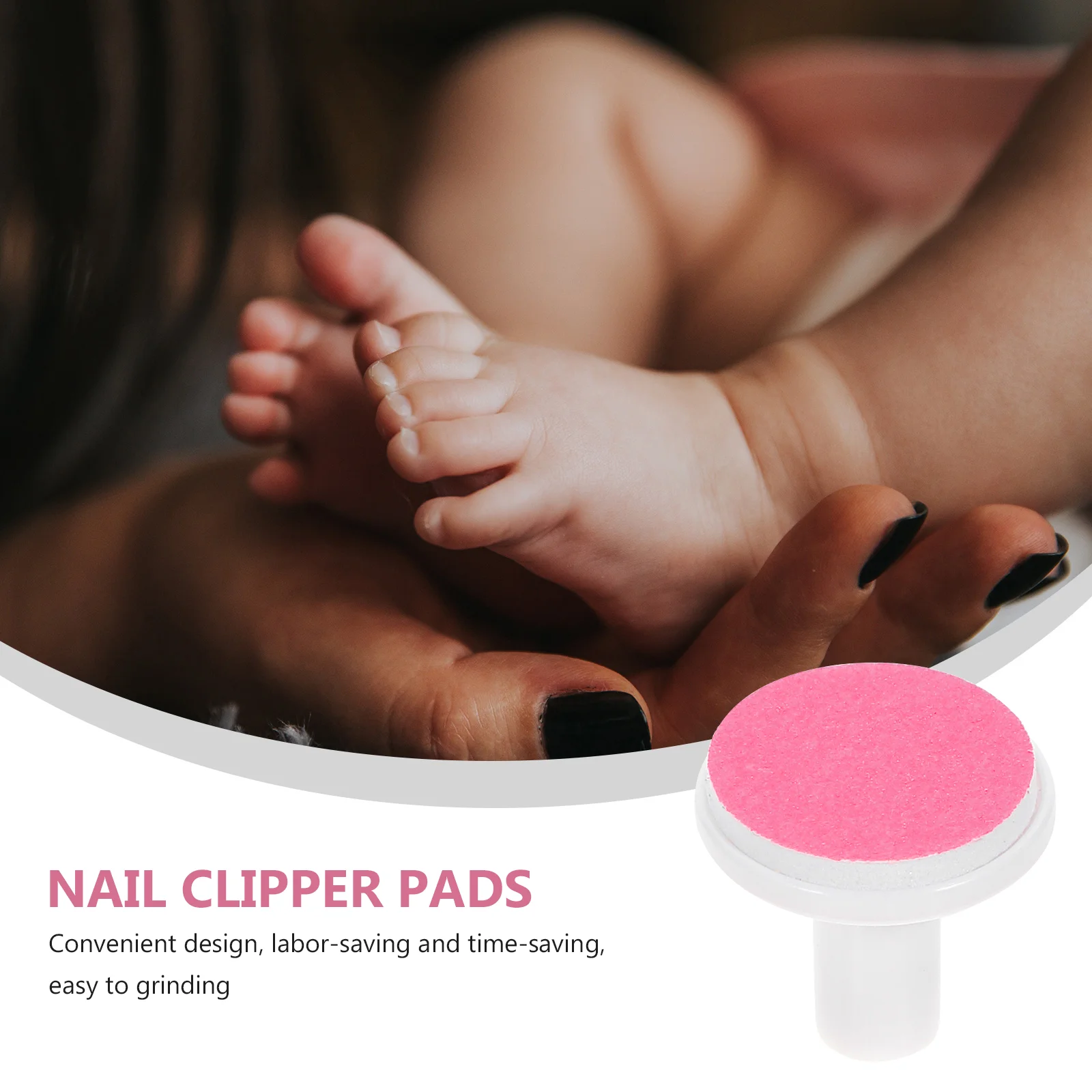 Baby Nail File Pads Nail Replace Nail Trimmer Replacement Pads Electric Nail Grinding Heads Clipper Pads