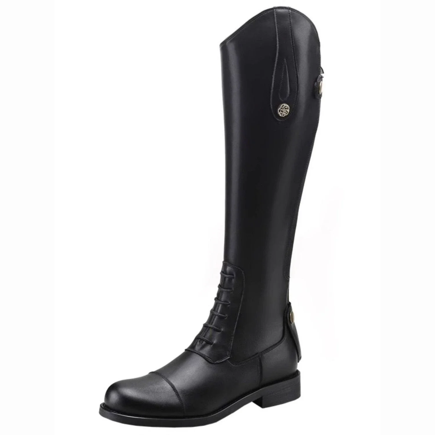 Botas de Equitación para Mujer 2026, Botas Altas por Debajo de la Rodilla, Botas de Montar de Cuero Suave, Ideales para Piernas Anchas