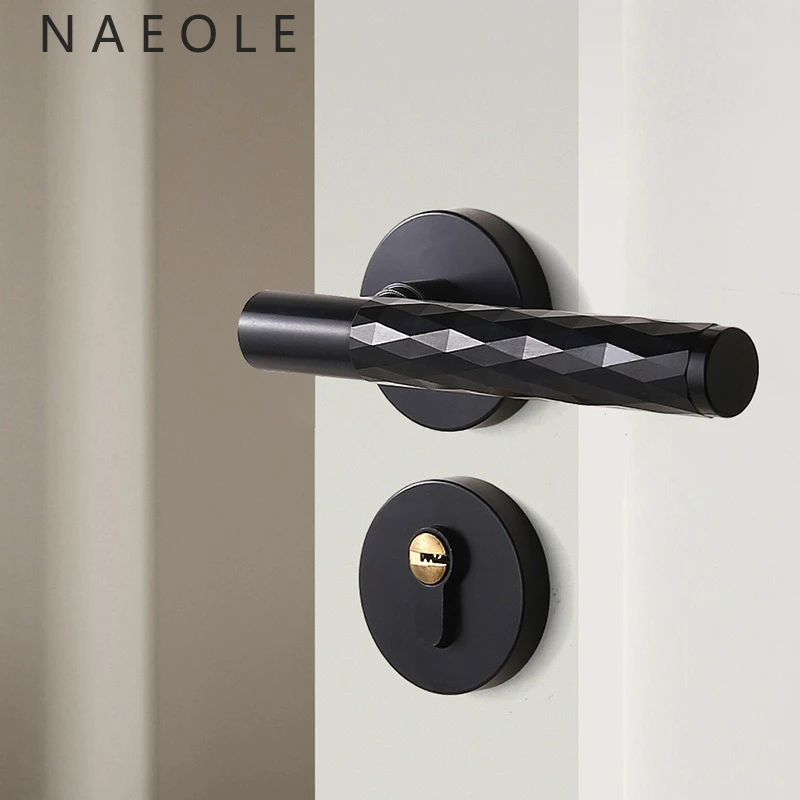 aluminum-oxide-indoor-door-handle-bedroom-household-silent-wooden-door-lock-light-luxury-handle-room-kitchen-house-universal