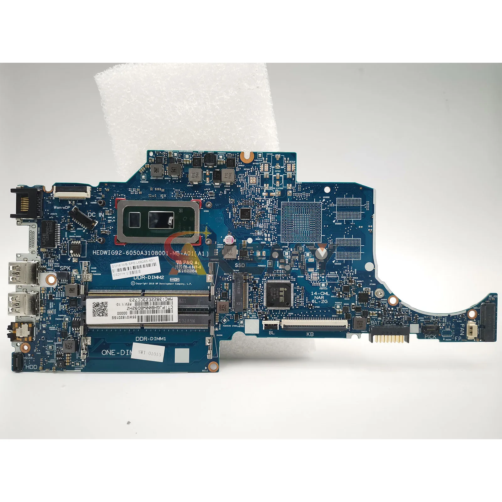 6050A3108001 untuk HP 14-CK 14-CF 240 G7 Motherboard Laptop dengan I5 I7 10th CPU DDR4 L68262-001 L68261-601 100% Sepenuhnya Diuji