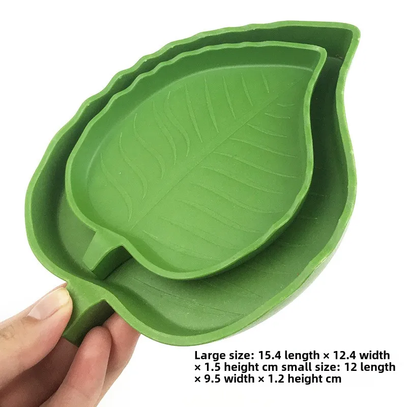 Leaf Food Basin Crawler Basin Tortoise Palace Guard Corn Snake Pet Climbing Drinking Bowl  Green Ecological Simulation