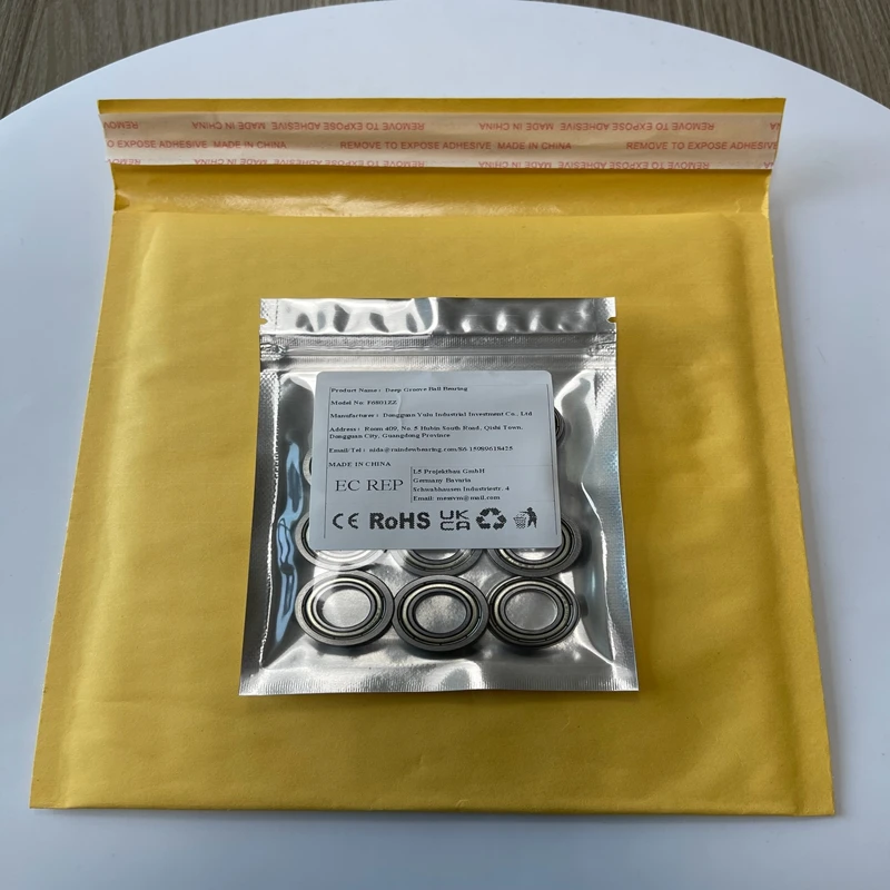

10PCS F6801ZZ 12x21x5 mm ABEC-7 Flange Ball Bearing Flange Bearing