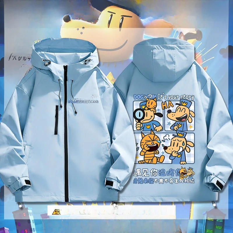 

Куртка-худи Dog Man Detective Hat Jaet, весна-осень, унисекс, версия M, женская, мультяшная, утепленная, свободного кроя...