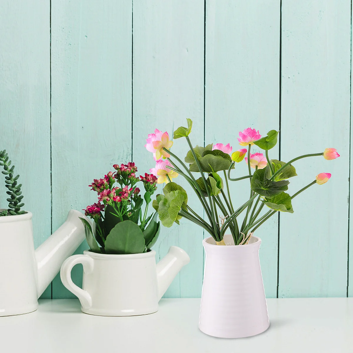 

2 pcs Artificial Lotus Flower Light Pink Mini Silk Flowers For Home Decor Room Decoration Bonsai Photography Flowers Arrangement