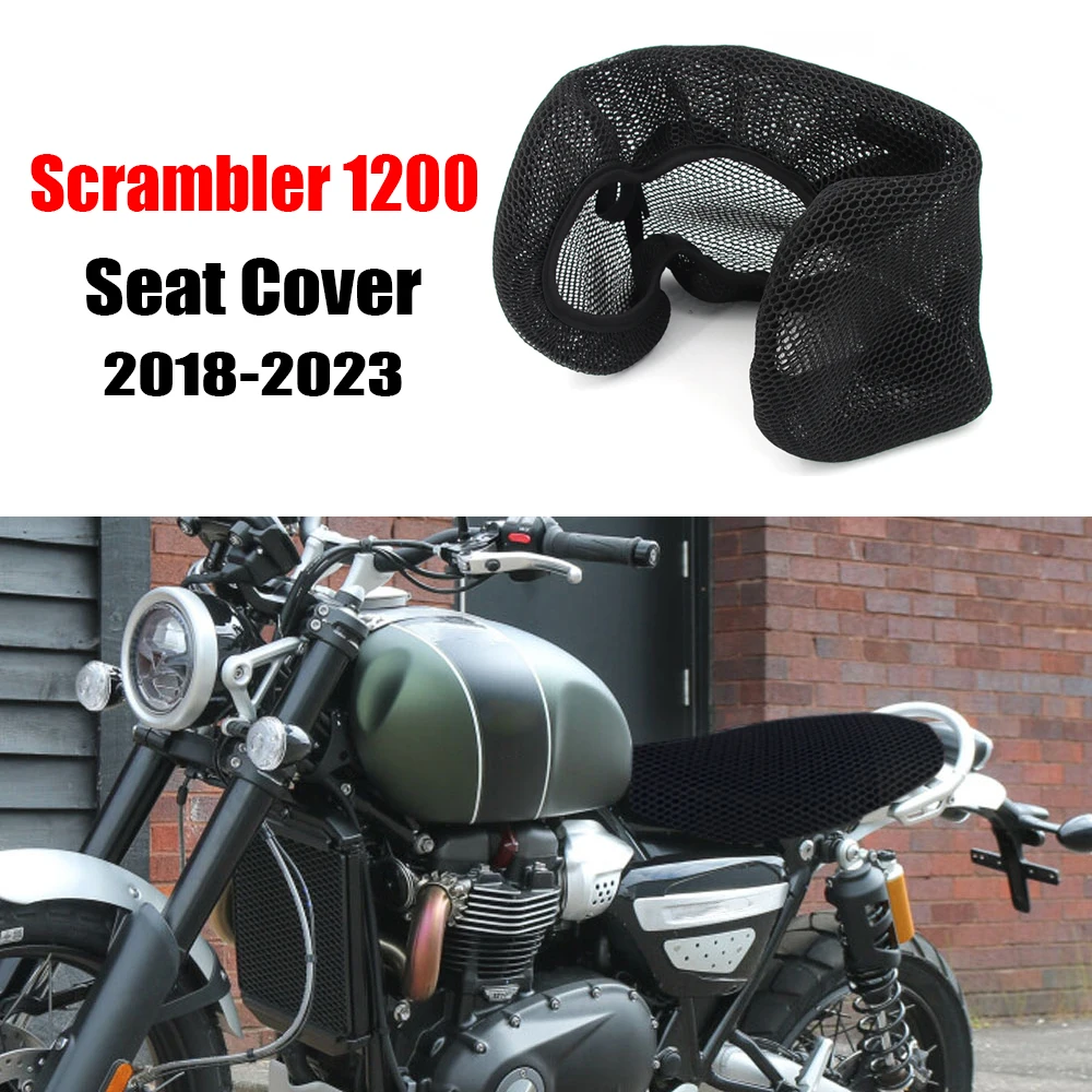 

For Scrambler1200 2018-2023 Motorcycle Seat Cover Seat Protect Cushion SCRAMBLER1200 3D Honeycomb Mesh Seat Cushion