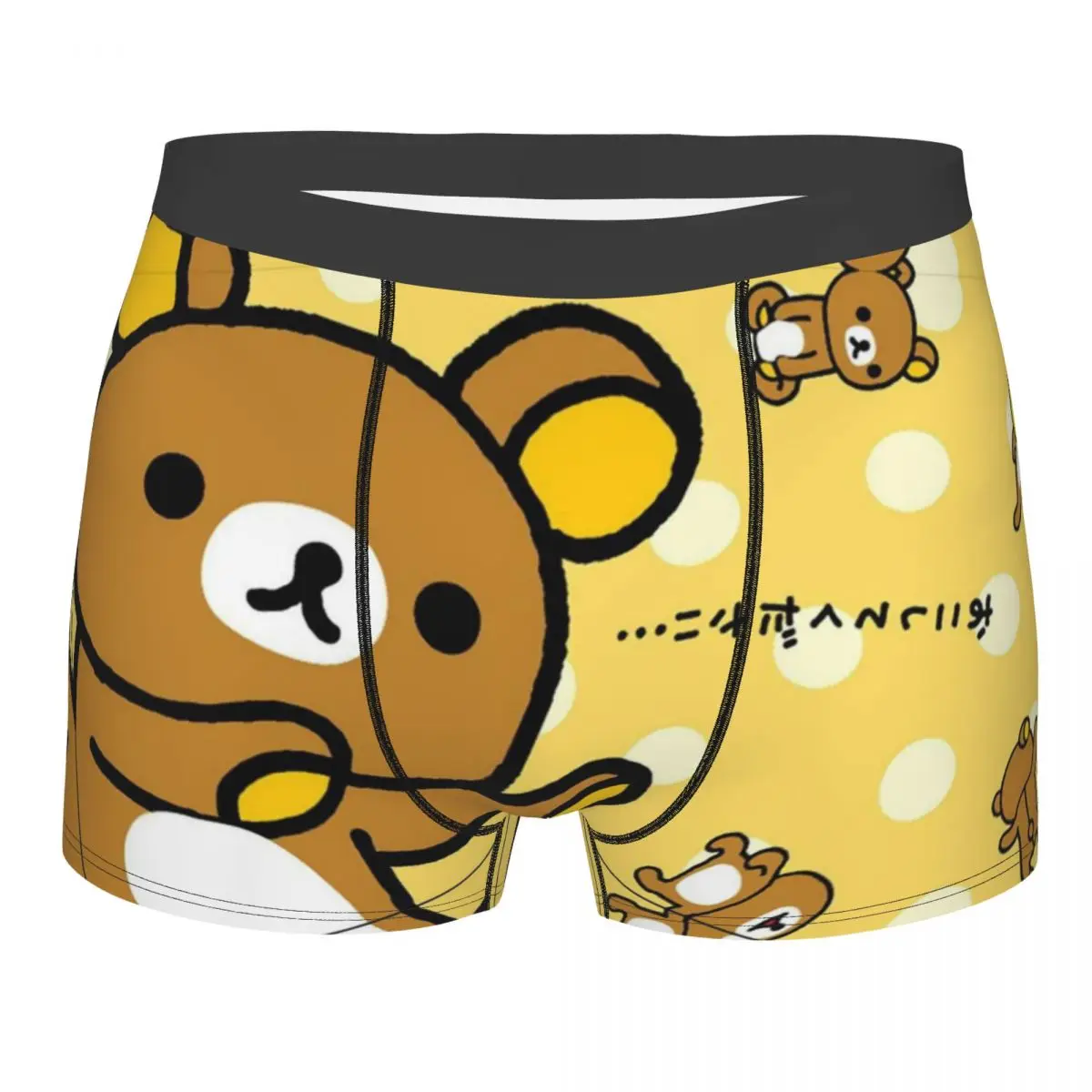 

Rilakkuma Bear Kawaii Трусы Homme Трусики Мужское нижнее белье Сексуальные шорты Боксеры