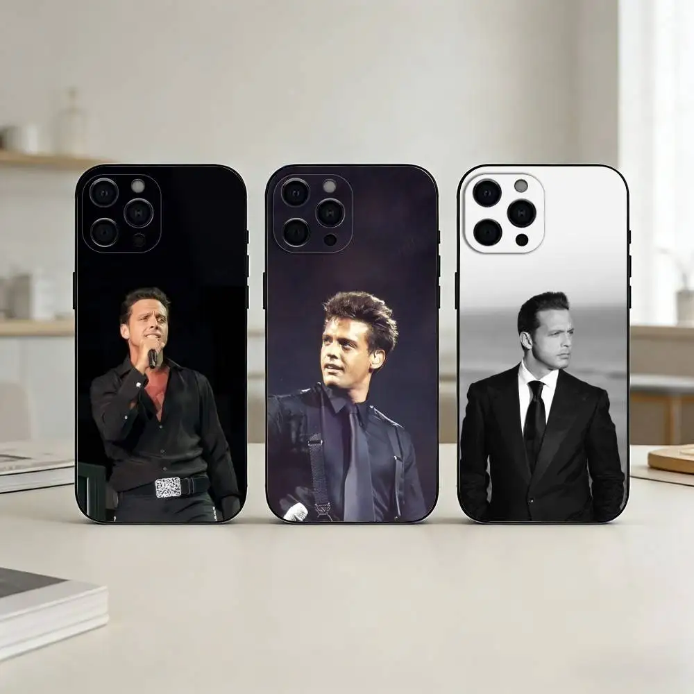 

L-Luis M-Miguel Mexico Singer Phone Case For iPhone 17,16,15,14,13,12,11 Plus,Pro Max,SE4Soft Silicone Black Cover