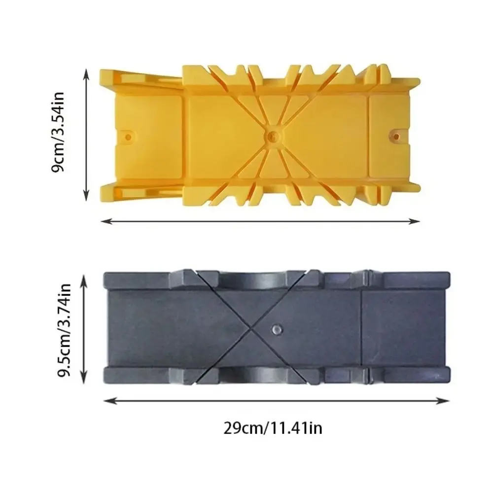 Guida per segare il taglio del legno da 45/90 gradi Scatola per seghe mitra durevole Utensile da taglio obliquo antiscivolo resistente all'usura Lavorazione del legno