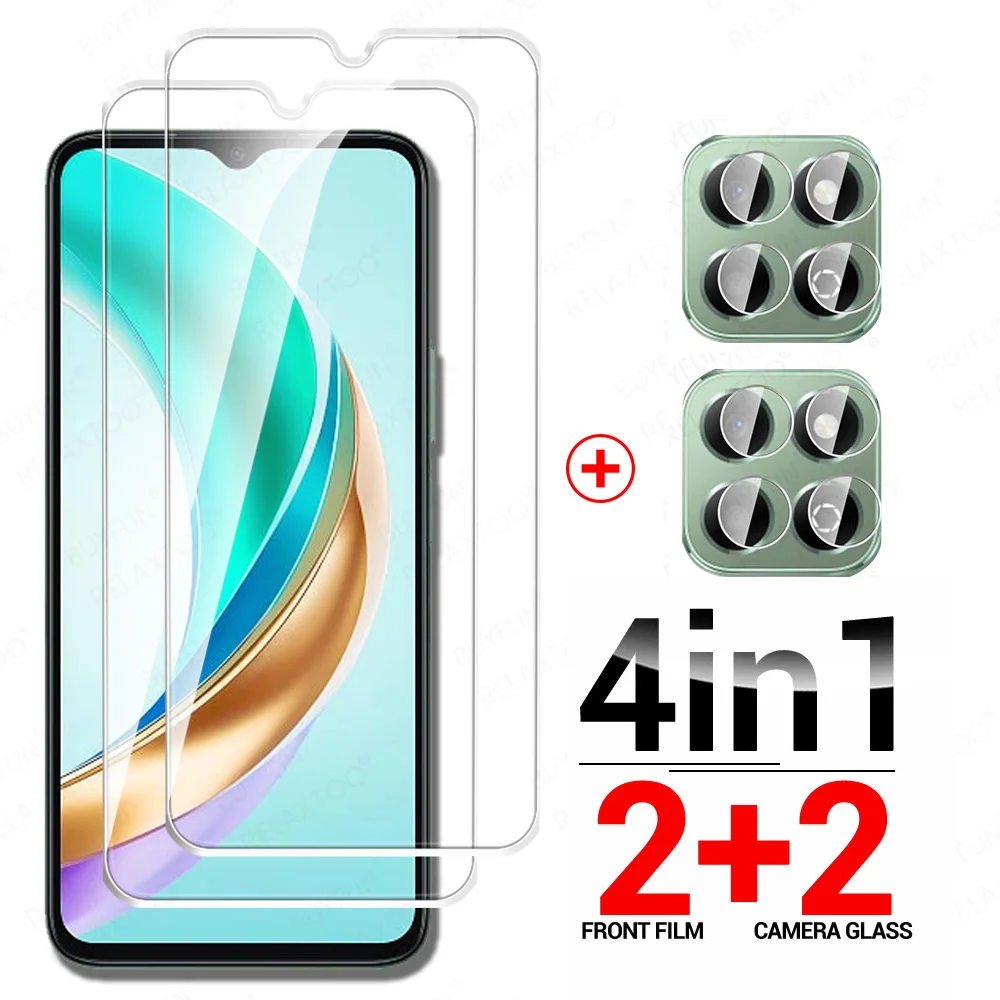 For Honor X6b Glas 4in1 Camera Front Tempered Glass HonorX6b Honor X8b X7b 4G HonorX8b X8 X6 B Lens Screen Protector Camera Film