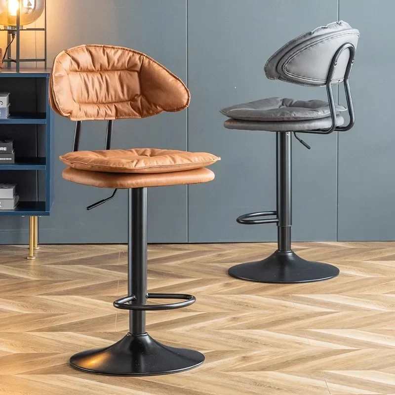 

Swivel Modern Bar Chairs Bedrooms Counter Luxury Adjustable Height Bar Stools Soft Barber Leisure Art Muebles Home Decoration