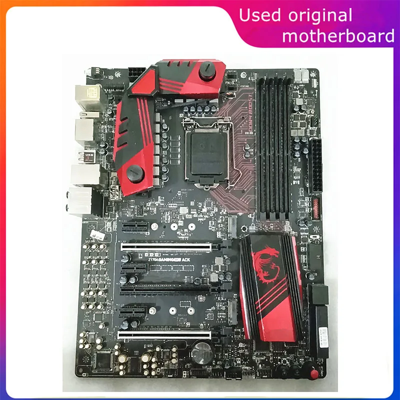 

Used LGA 1151 For Intel Z170 Z170A GAMING M9 ACK Computer USB3.0 SATA3 Motherboard DDR4 64G Desktop Mainboard