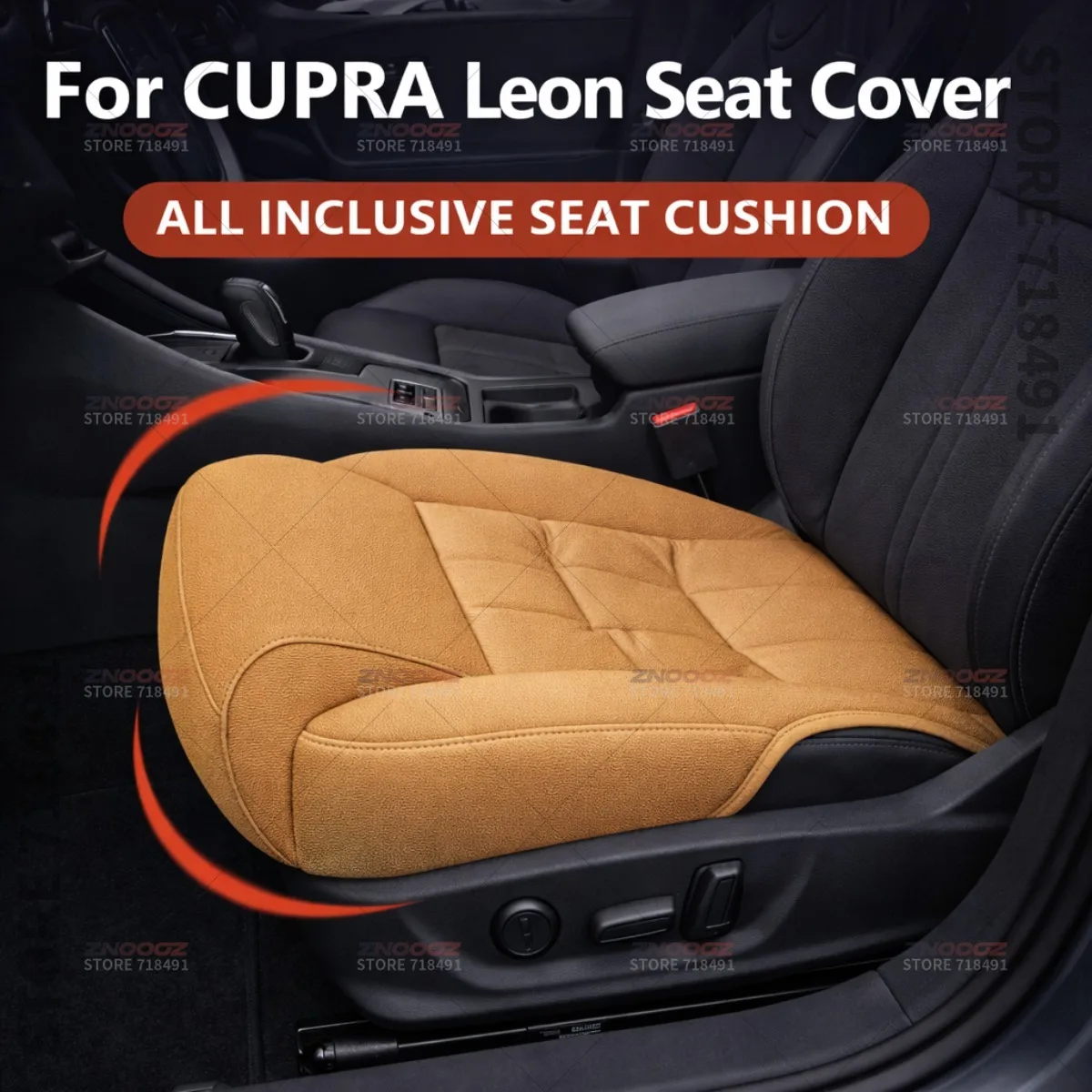 

Car Seat Leg Support Extension Seat Cover Memory Foam Extender Cushion Interior Accessories For CUPRA Leon