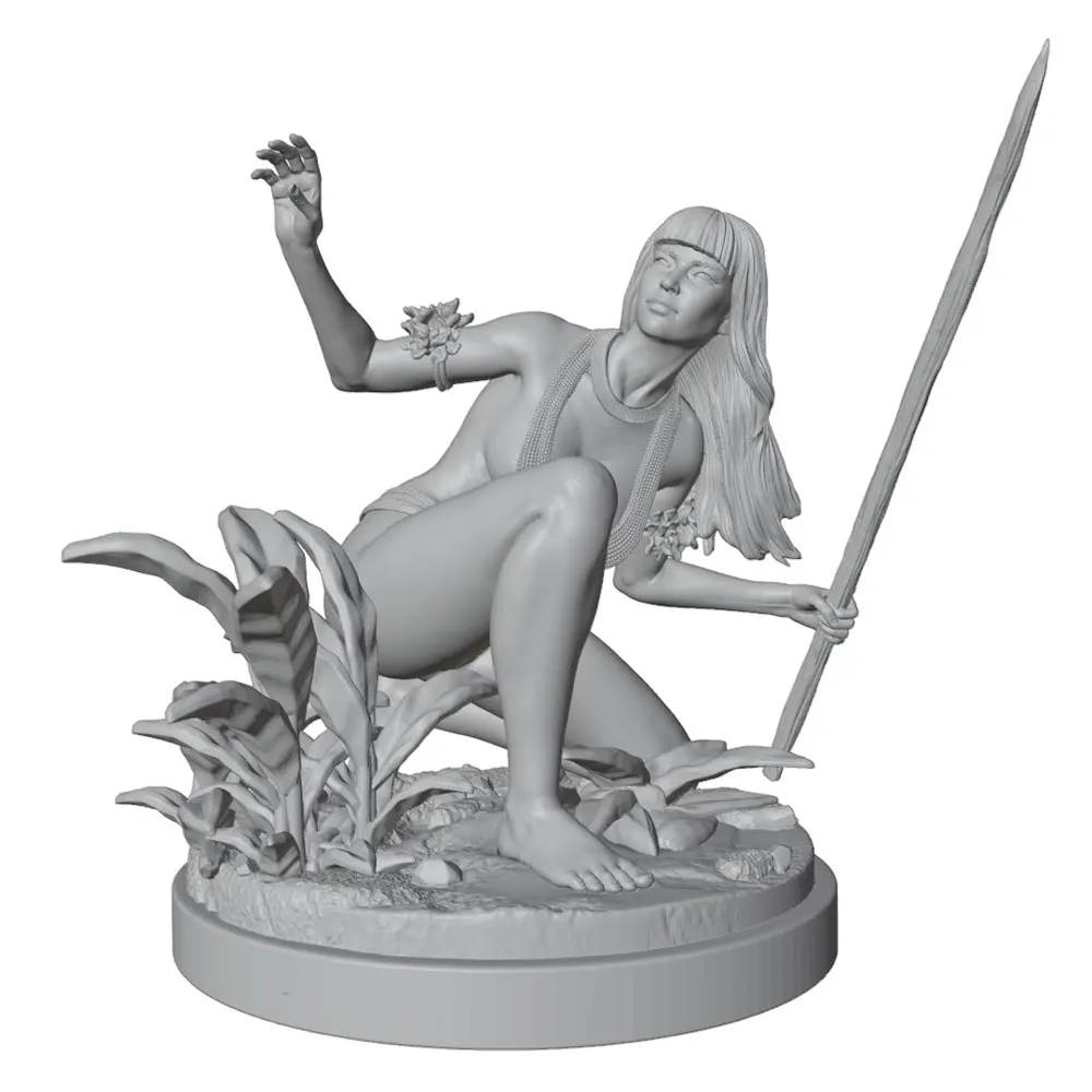 1/24/12/6 Desk ornament,NSFW,Sexy girl resin model kit, mini 3D printed gray figure statue, unpainted,unassembled