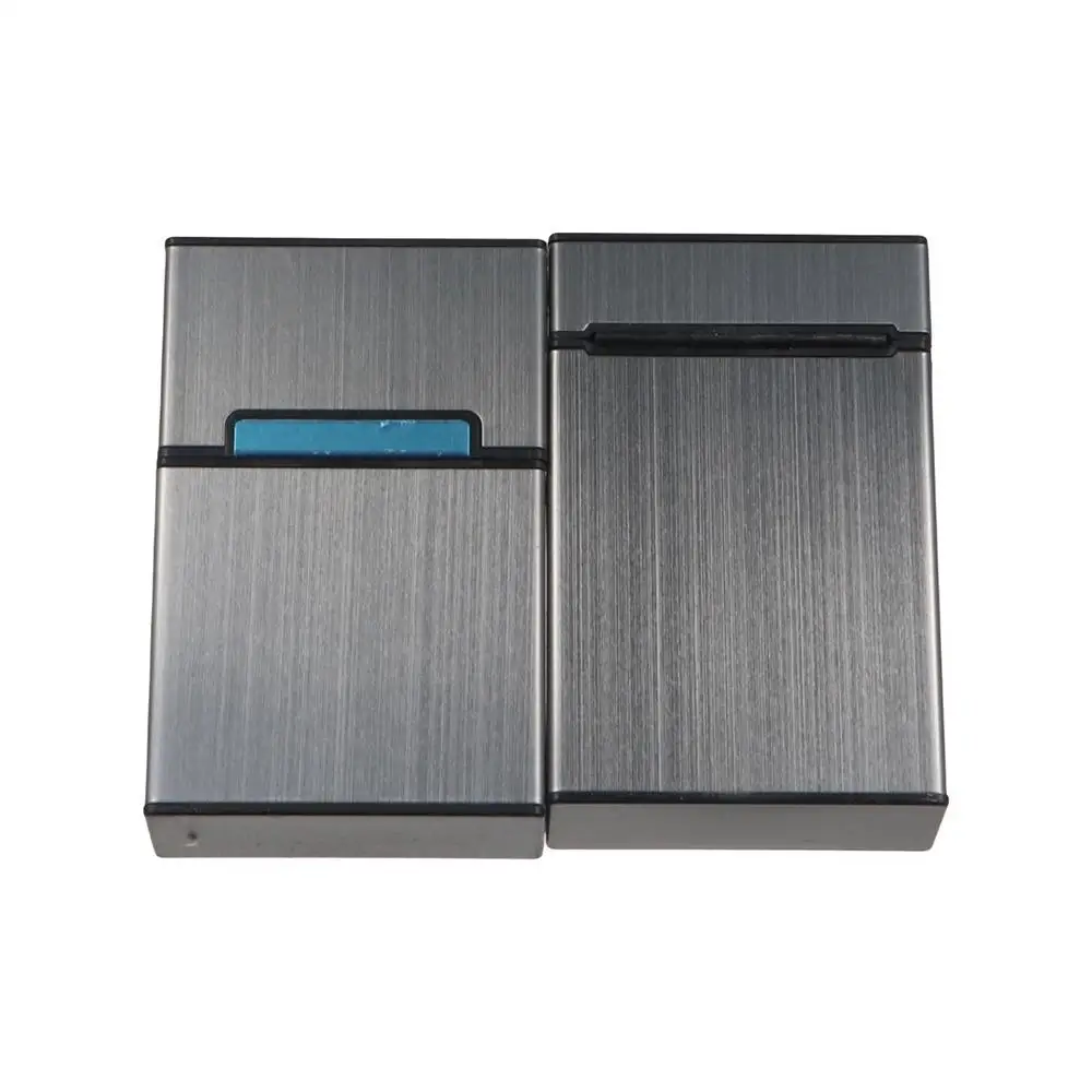 Aluminum Alloy Business Card Box Elegant Design Lightweight Name Card Holder Hard Case Card Organizer ID Card Case Storage Box