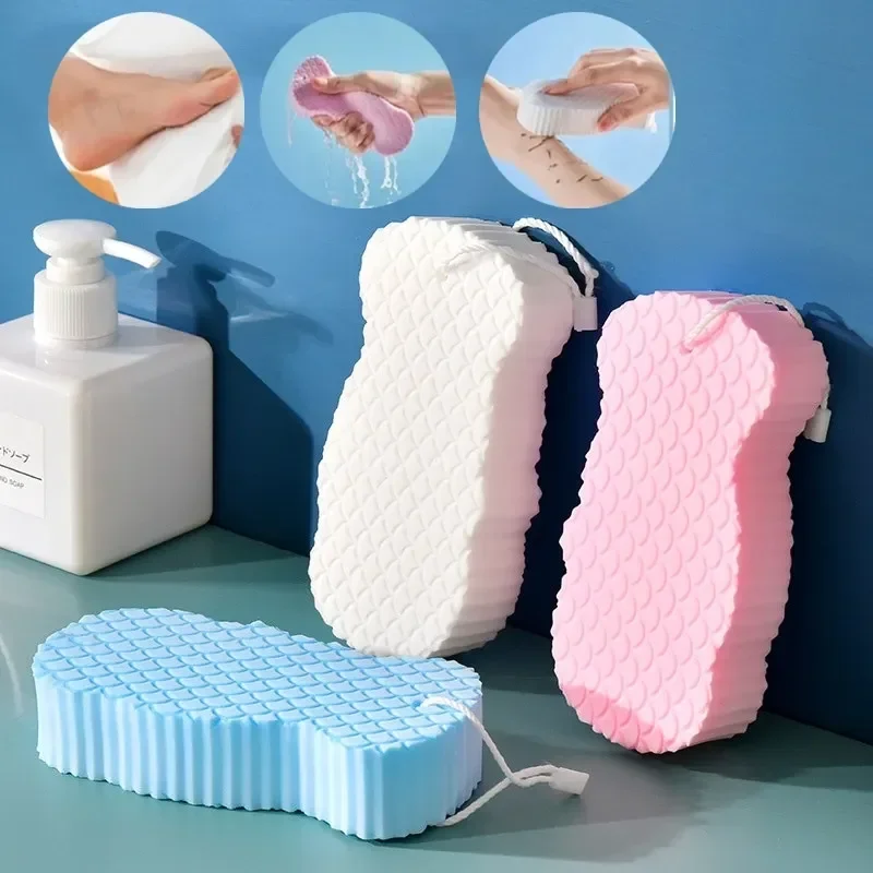 Super Soft Exfoliating Sponge Body Scrubber Bath Exfoliating Scrub ฟองน้ําอาบน้ําแปรง Body Dead Skin Remover ชุดว่ายน้ําเครื่องมือ