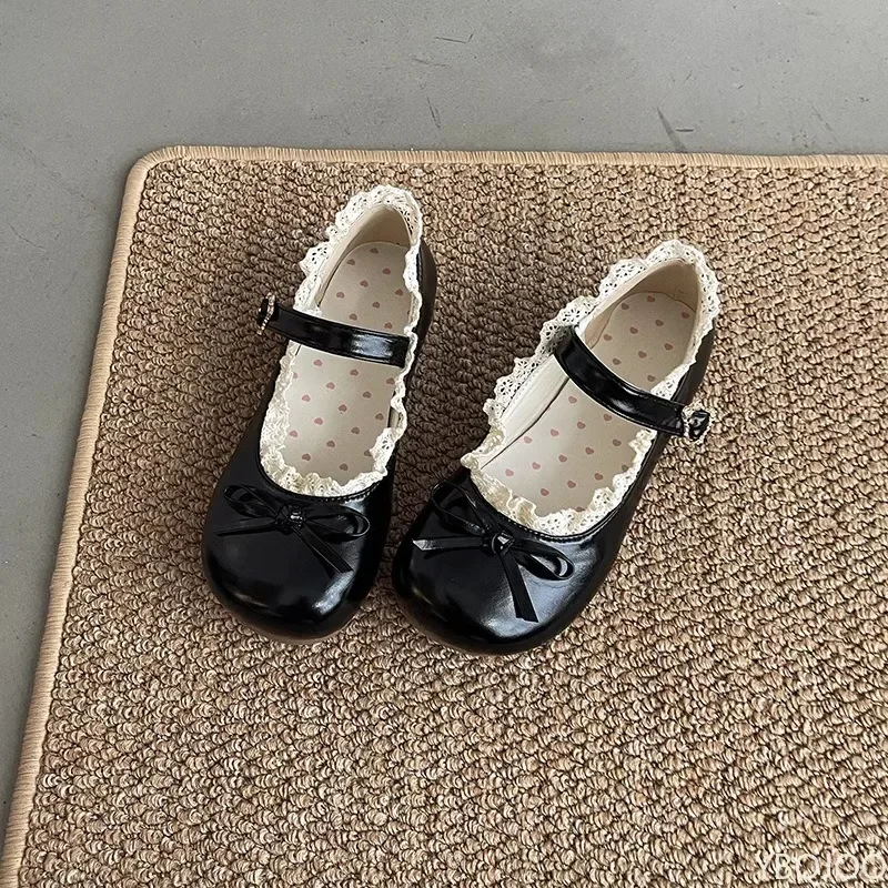 ربيع جديد جولة رئيس الفم الضحلة فراشة عقدة لينة وحيد عدم الانزلاق حذاء مسطح المرأة أحذية عصرية متعددة الاستخدامات