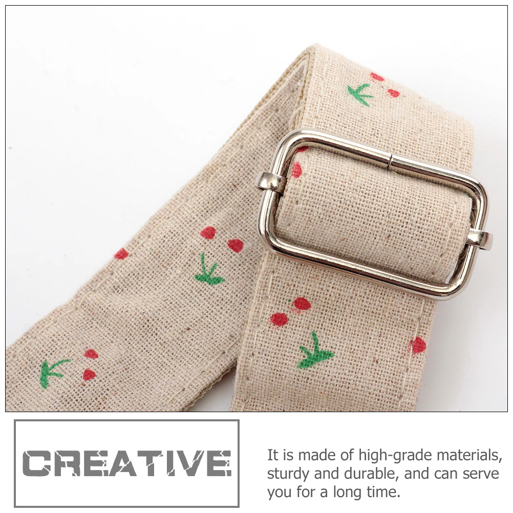 

Ukulele Guitar Strap High grade Cotton Linen Adjustable Length Comfort Edge Design Vintage Belt For Acoustic Electric Bass