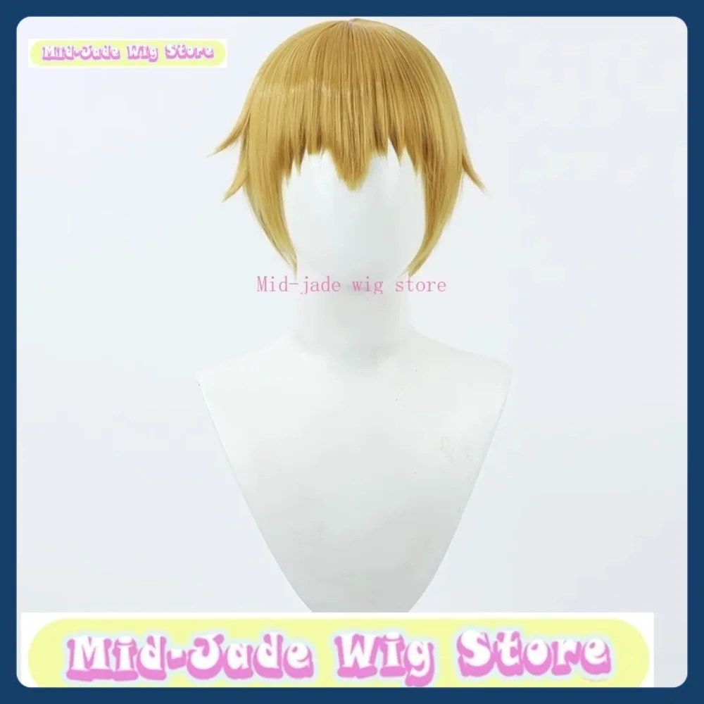 Mid-jade Pruik Mob Psycho 100 Reigen Arataka Cosplay Pruik Anime Spel Rollenspel Synthetisch Haar Halloween Party Kostuums Rekwisieten