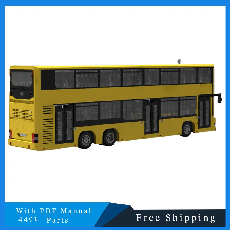 

4491PCS City Engineering Series Building Block Creative Technology Bus Model Children Educational DIY Assembly Toy Birthday gift