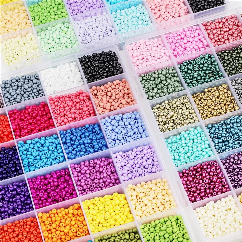 3mm 12000pcs 24Color Miyuki Japanese Beads Matte Pearl Box Set DIY Making Jewelry Bracelet Necklace Ring Loose Spacer Seed Beads