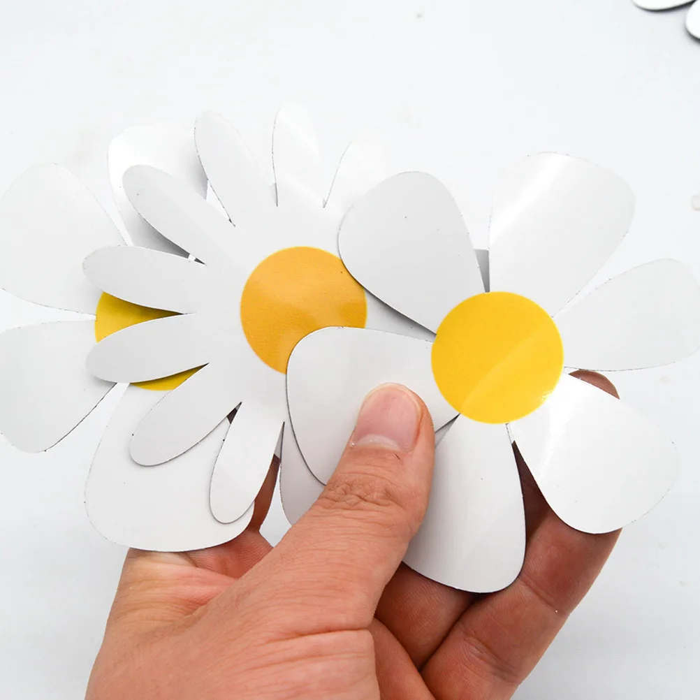 

24 Pcs Flower Stickers Decor Magnets Small Decorative Refrigerator Stickers Pvc Round Refrigerator Accessories Fridge Decor Home